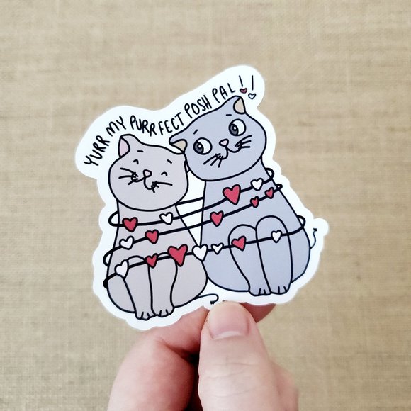 LB058 Poshmark Cat/Kitty Sticker [Price Firm] - Picture 8 of 10